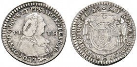 Altdeutsche Münzen und Medaillen 
 Straßburg, Bistum 
 Ludwig Constantin von Rohan 1756-1779. 1/6 Taler 1759 -Oberkirch-. E.u.L. 307, Slg. Voltz 535...