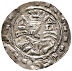 Altdeutsche Münzen und Medaillen 
 Ulm, königliche Münzstätte 
 Friedrich I. 1152-1190 
 Brakteat um 1160/70. Bärtiges, gekröntes Brustbild zwische...