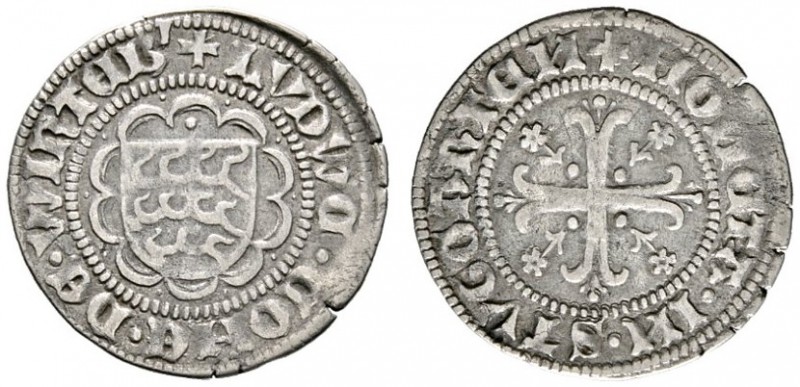 Altdeutsche Münzen und Medaillen 
 Württemberg 
 Graf Ludwig I. 1419-1450 
 S...