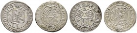 Altdeutsche Münzen und Medaillen 
 Württemberg 
 Eberhard III. 1633-1674 
 Lot (2 Stücke): 2 Kreuzer 1639 und 1661. KR 579a, 585, Ebner 14, 66.
 v...