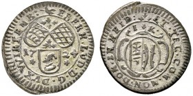 Altdeutsche Münzen und Medaillen 
 Württemberg 
 Eberhard Ludwig 1693-1733 
 Kreuzer 1724. KR 121, Ebner 159.
 vorzüglich