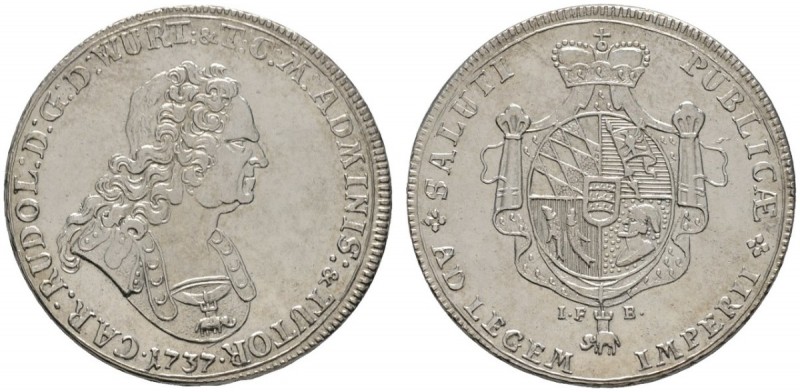 Altdeutsche Münzen und Medaillen 
 Württemberg 
 Karl Rudolf 1737-1738 
 Tale...