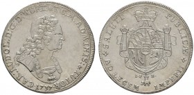 Altdeutsche Münzen und Medaillen 
 Württemberg 
 Karl Rudolf 1737-1738 
 Taler 1737. Stempel von Chr. Schmelz. Brustbild im römischen Panzer nach r...