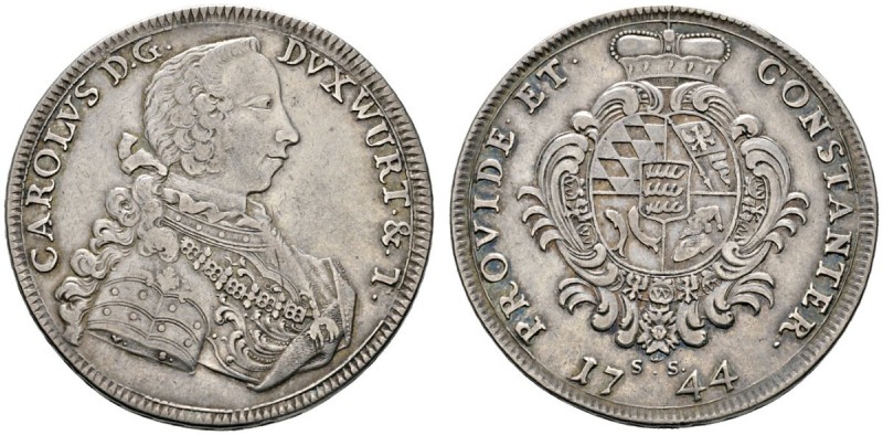 Altdeutsche Münzen und Medaillen 
 Württemberg 
 Karl Eugen 1744-1793 
 Taler...
