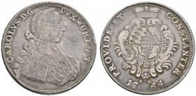 Altdeutsche Münzen und Medaillen 
 Württemberg 
 Karl Eugen 1744-1793 
 Taler 1744. Ein zweites Exemplar. KR 261, Ebner 6, Dav. 2857A.
 selten, fa...
