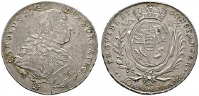 Altdeutsche Münzen und Medaillen 
 Württemberg 
 Karl Eugen 1744-1793 
 Konventionstaler 1784. Mit Signatur .W. des Stempelschneiders A.R. Werner a...