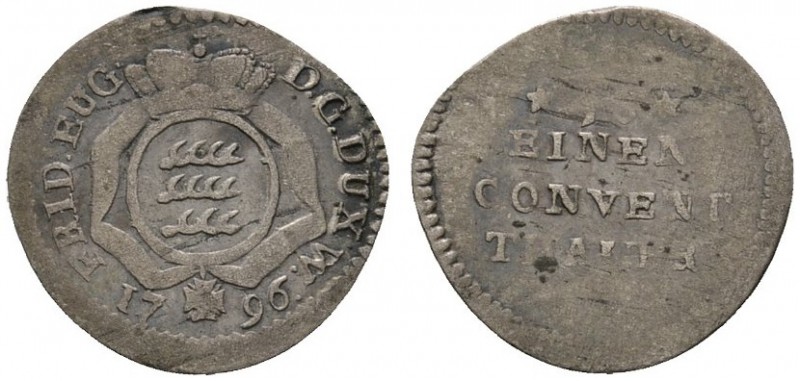 Altdeutsche Münzen und Medaillen 
 Württemberg 
 Friedrich Eugen 1795-1797 
 ...
