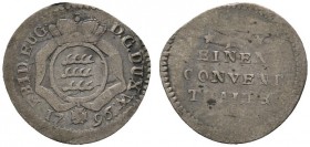 Altdeutsche Münzen und Medaillen 
 Württemberg 
 Friedrich Eugen 1795-1797 
 3 Kreuzer 1796. KR 462, Ebner 6.
 feine Tönung, fast sehr schön