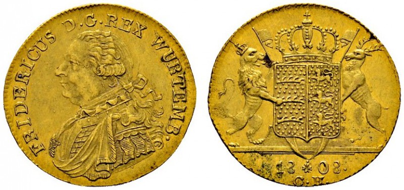Altdeutsche Münzen und Medaillen 
 Württemberg 
 Friedrich II./I. 1797-1806-18...