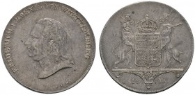 Altdeutsche Münzen und Medaillen 
 Württemberg 
 Friedrich II./I. 1797-1806-1816 
 Kronentaler 1810. KR 29.1, AKS 34, J. 22, Thun 423, Kahnt 574b
...