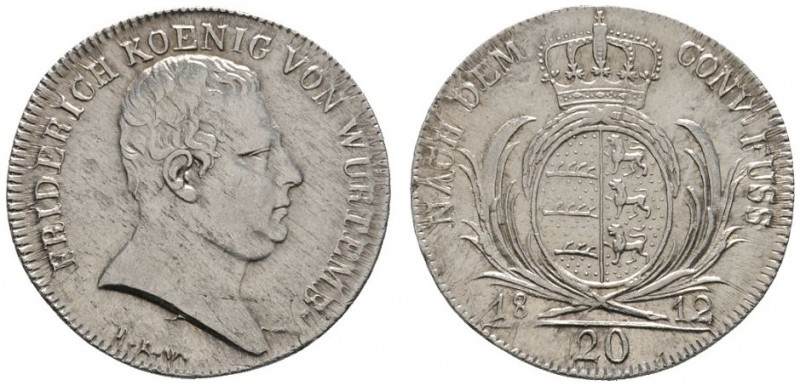 Altdeutsche Münzen und Medaillen 
 Württemberg 
 Friedrich II./I. 1797-1806-18...
