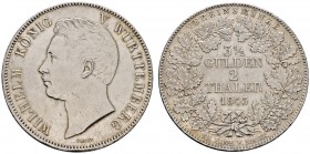 Altdeutsche Münzen und Medaillen 
 Württemberg 
 Wilhelm I. 1816-1864 
 Doppelter Vereinstaler 1843. KR 89.2, AKS 62, J. 71, Thun 436, Kahnt 590.
...