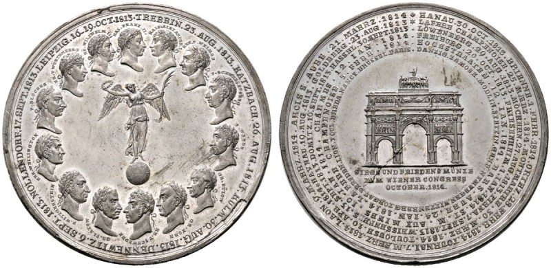 Altdeutsche Münzen und Medaillen 
 Württemberg 
 Wilhelm I. 1816-1864 
 Zinnm...
