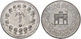 Altdeutsche Münzen und Medaillen 
 Württemberg 
 Wilhelm I. 1816-1864 
 Zinnmedaille 1814 von H.J. Pfeuffer, auf den Wiener Kongreß. Siegesgöttin m...