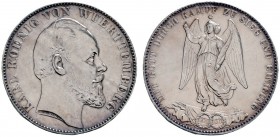 Altdeutsche Münzen und Medaillen 
 Württemberg 
 Karl 1864-1891 
 Siegestaler 1871. KR 114, AKS 132, J. 86, Thun 443, Kahnt 594.
 feine Patina, gu...