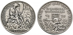 Thematische Medaillen 
 Medaillen von Karl Goetz 
 Mattierte Silbermedaille 1930. Auf die Wartburg Maientage und Walter von der Vogelweide. Nach rec...