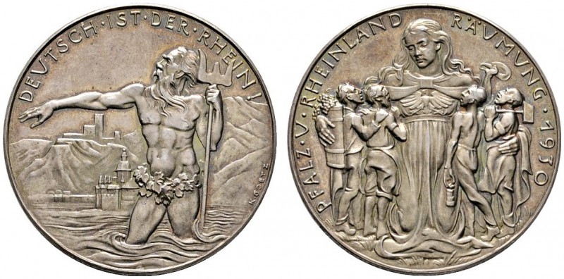Thematische Medaillen 
 Medaillen von Karl Goetz 
 Silbermedaille 1930. Auf di...