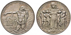 Thematische Medaillen 
 Medaillen von Karl Goetz 
 Silbermedaille 1930. Auf die Pfalz- und Rheinlandräumung - Deutsch ist der Rhein. Flußgott mit Dr...