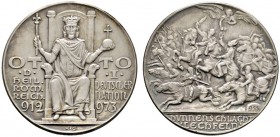 Thematische Medaillen 
 Medaillen von Karl Goetz 
 Mattierte Silbermedaille o.J. Auf die Schlacht des Kaisers Otto I. gegen die Hunnen auf dem Lechf...