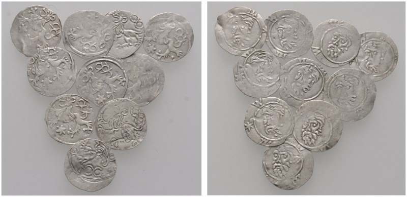 Lots altdeutscher Münzen und Medaillen 
 10 Stücke: SCHLESIEN-BRESLAU . Anonyme...