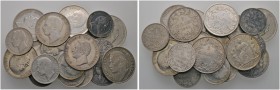 Lots altdeutscher Münzen und Medaillen 
 21 Stücke: WÜRTTEMBERG . GULDEN 1837 (Dietelbach), 1839 (2x), 1841-1843 und 1841 (Regierungsjubiläum, 2x) so...