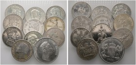 Lots altdeutscher Münzen und Medaillen 
 11 Stücke: BADEN , Kronentaler 1831; FRANKFURT , Vereinstaler 1865 und Gedenktaler 1862 Schützenfest; HANNOV...