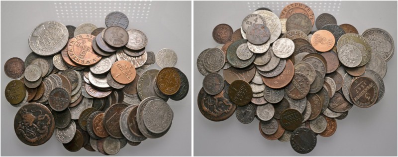 Lots altdeutscher Münzen und Medaillen 
 Ca. 420 Stücke: Kleinmünzen von Aachen...