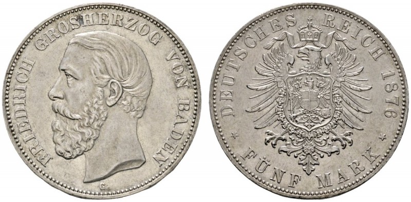 Deutsche Münzen und Medaillen ab 1871 
 Silbermünzen des Kaiserreiches 
 Baden...