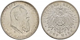 Deutsche Münzen und Medaillen ab 1871 
 Silbermünzen des Kaiserreiches 
 Bayern 
 Luitpold, Prinzregent 1911. 5 Mark 1911 D. 90. Geburtstag. J. 50....
