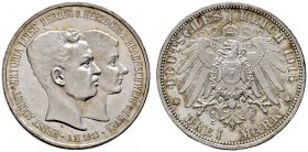 Deutsche Münzen und Medaillen ab 1871 
 Silbermünzen des Kaiserreiches 
 Braunschweig 
 Ernst August 1913-1916. 3 Mark 1915 A. Regierungsantritt. M...