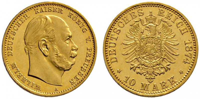 Deutsche Münzen und Medaillen ab 1871 
 Reichsgoldmünzen 
 Preußen 
 Wilhelm ...
