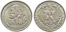 Deutsche Münzen und Medaillen ab 1871 
 Weimarer Republik 
 3 Reichsmark 1928 D. Dürer. J. 332.
 vorzüglich-prägefrisch
