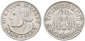 Deutsche Münzen und Medaillen ab 1871 
 Drittes Reich 
 5 Reichsmark 1933 F. Luther. J. 353.
 vorzüglich
