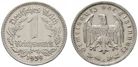 Deutsche Münzen und Medaillen ab 1871 
 Drittes Reich 
 1 Reichsmark 1939 G. J. 354.
 sehr selten, vorzüglich-Stempelglanz