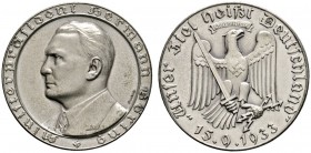 Deutsche Münzen und Medaillen ab 1871 
 Drittes Reich 
 Mattierte Silbermedaille 1933 von F. Beyer, auf die Ernennung von Hermann Göring zum Ministe...