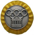 Deutsche Münzen und Medaillen ab 1871 
 Drittes Reich 
 Versilbertes Bronzeabzeichen o.J. (1936) für Mitglieder des Olympischen Komitees bei den Som...