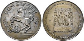 Deutsche Münzen und Medaillen ab 1871 
 Drittes Reich 
 Große Prämienmedaille aus Zink o.J. (um 1940) unsigniert. Ehrenpreis des Gaues WESTFALEN im ...