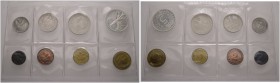 Deutsche Münzen und Medaillen ab 1871 
 Bundesrepublik Deutschland 
 Kursmünzensatz (8-teilig) 1968 G. 1 Pfennig bis 5 Deutsche Mark.
 Originalverp...