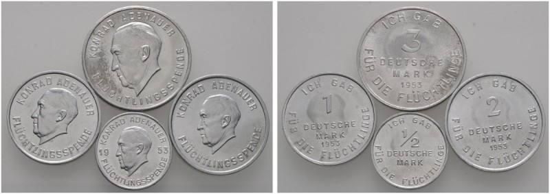 Deutsche Münzen und Medaillen ab 1871 
 Bundesrepublik Deutschland 
 Set von 4...