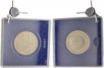 Deutsche Münzen und Medaillen ab 1871 
 Deutsche Demokratische Republik 
 10 Mark 1978. Weltraumflug. J. 1568.
 verplombte Originalverpackung, Poli...