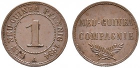 Deutsche Münzen und Medaillen ab 1871 
 Danzig 
 Deutsch-Neuguinea 
 1 Neu-Guinea-Pfennig 1894 A. J. 701.
 gutes vorzüglich