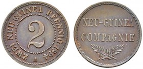 Deutsche Münzen und Medaillen ab 1871 
 Danzig 
 Deutsch-Neuguinea 
 2 Neu-Guinea-Pfennig 1894 A. J. 702.
 fast vorzüglich