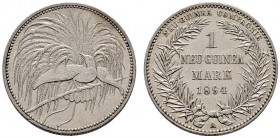 Deutsche Münzen und Medaillen ab 1871 
 Danzig 
 Deutsch-Neuguinea 
 1 Neu-Guinea Mark 1894 A. J. 705.
 kleine Kratzer, sehr schön-vorzüglich