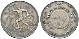 Deutsche Münzen und Medaillen ab 1871 
 Allgemein 
 Mattierte Silbermedaille o.J. (1933) von Morin. Gedenken des Reichskolonialbundes auf die 50-Jah...