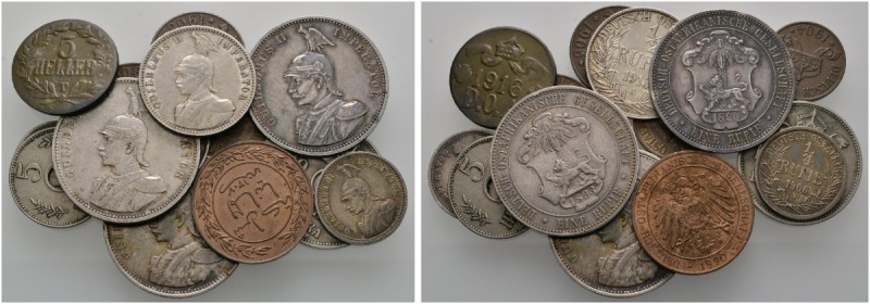 Deutsche Münzen und Medaillen ab 1871 
 Lots 
 15 Stücke: DEUTSCH-OSTAFRIKA . ...