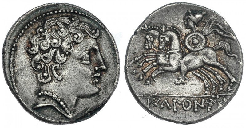 IKALESKEN. Similar a la anterior, pero ley.: IKALENSKEN. AR 3,67 g. CNH-11. ACIP...