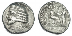 REINO DE PARTIA. Vardanes I. Seleucia del Tigris. Tetradracma (40-45). AR 13,80 g. COP-155. MBC-.