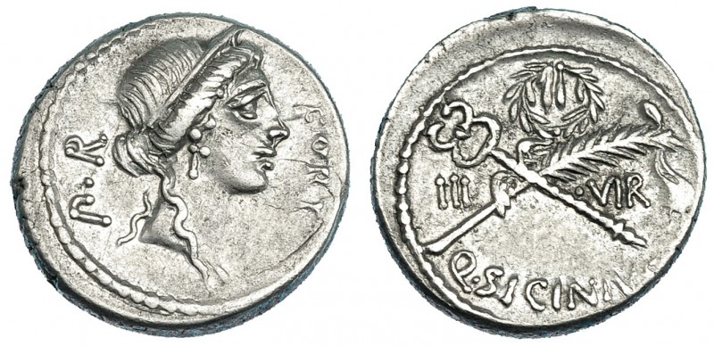 SICINIA. Denario. Similar a la anterior. FFC-1130. SB-5. EBC-/MBC+.