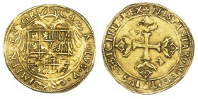 Escudo. Nápoles. K-K en rev. en 1º y 3º cuartel. FR-836. MBC. Muy escasa.