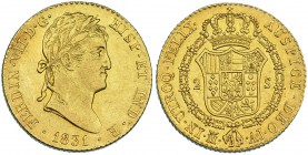 2 escudos. 1831. Madrid. AJ. VI-1354. B.O. EBC.